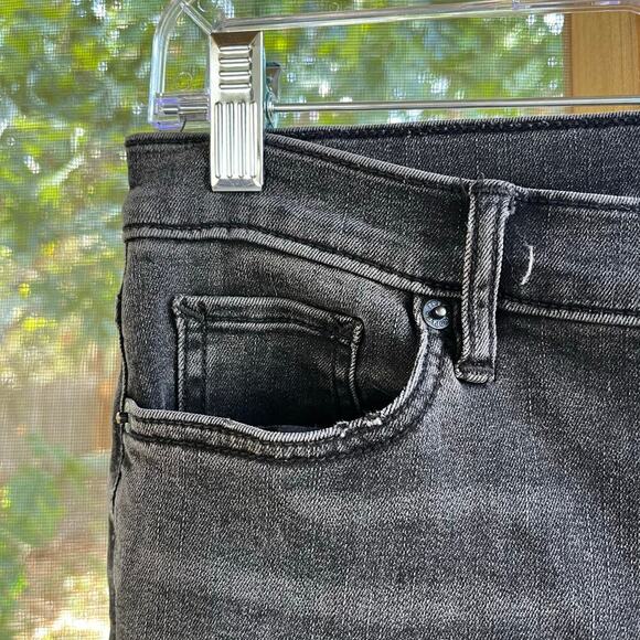 Free People Great Heights Frayed Skinny Jeans In Black Size 29 Waist - Picture 9 of 12